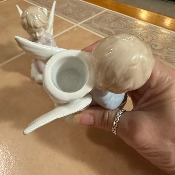 Vintage Set of 2 Girl & Boy Angel Candle Holders - Picture 10 of 14